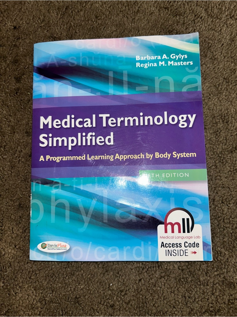 Medical Terminology Simplified Textbook - Purple & Teal Cover